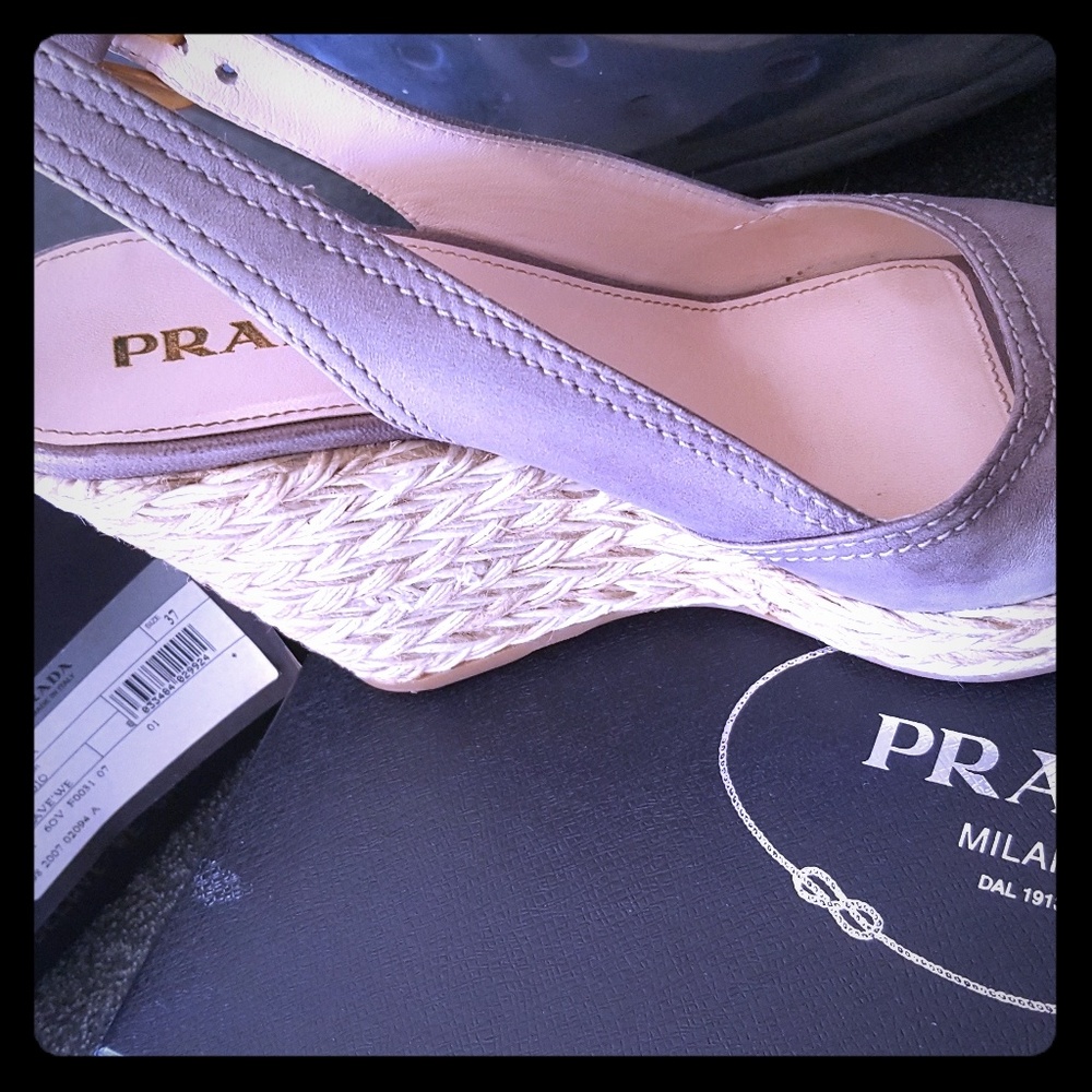 Prada wedges